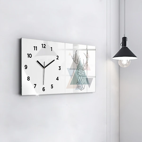 Horizontale Uhr mit motiv Rentier skandinavischer Stil