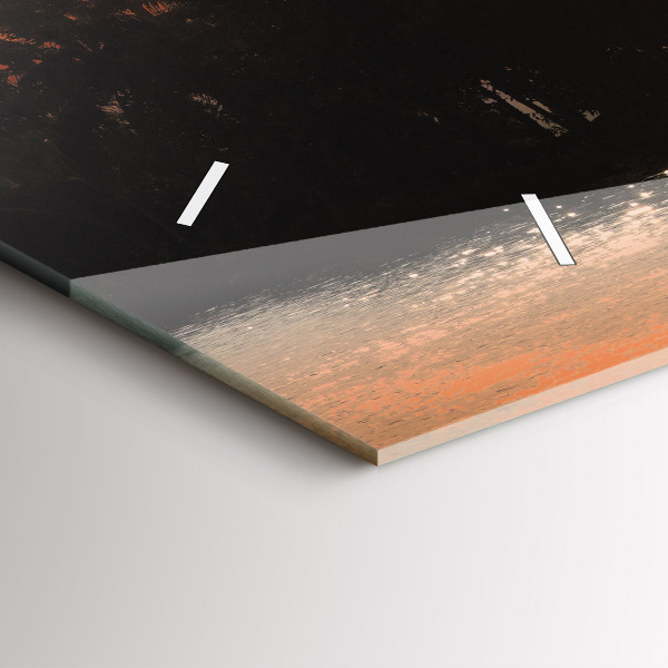 Horizontale Uhr mit motiv Sonnenuntergang Palmen Urlaub