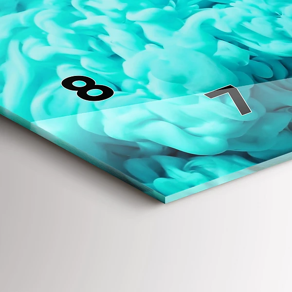 Horizontale Uhr mit motiv Moderne Kunst - Flecken