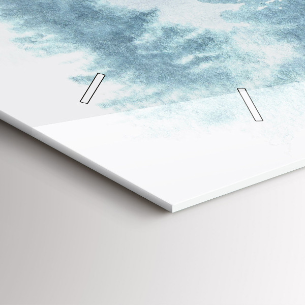 Horizontale Uhr mit motiv Winterlicher Wald