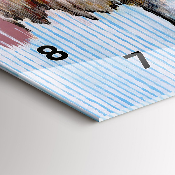 Horizontale Uhr Abstraktion