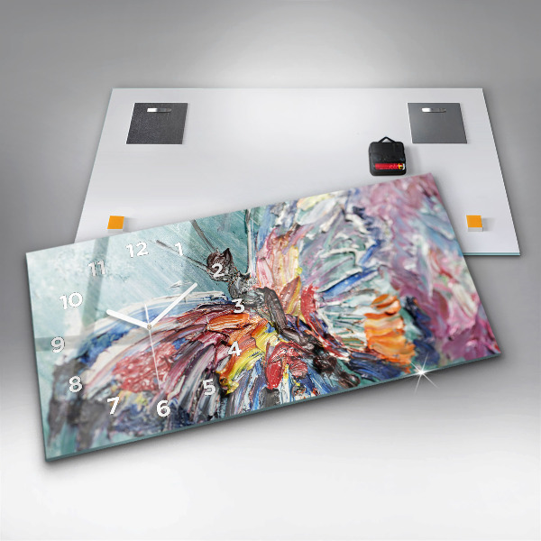 Horizontale Uhr mit motiv Fragment eines Ölgemäldes