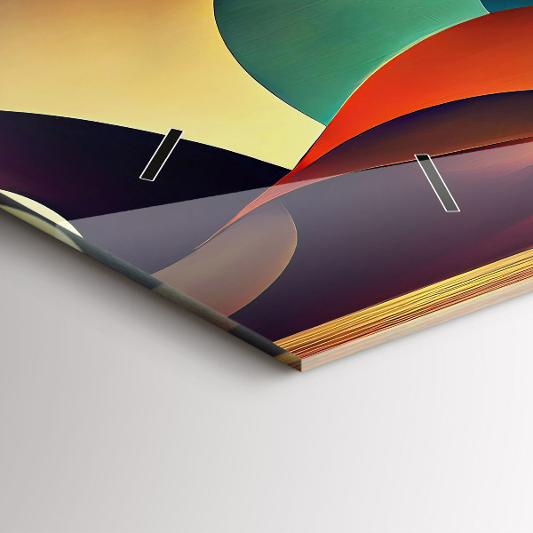 Horizontale Uhr Abstrakte Linien im Hintergrund