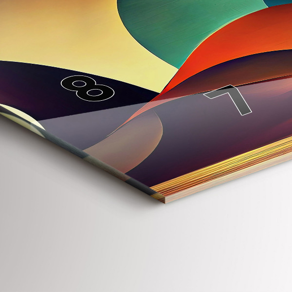 Horizontale Uhr Abstrakte Linien im Hintergrund