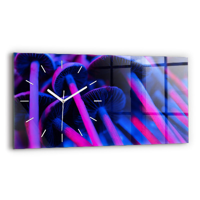 Horizontale Uhr Magic Mushrooms in Farben