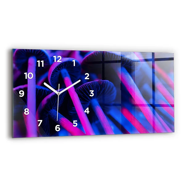 Horizontale Uhr Magic Mushrooms in Farben
