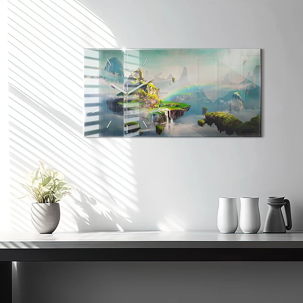Horizontale Uhr mit motiv Chinesische Fantasieszenen