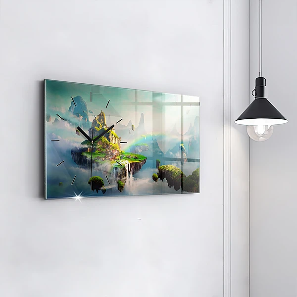 Horizontale Uhr mit motiv Chinesische Fantasieszenen