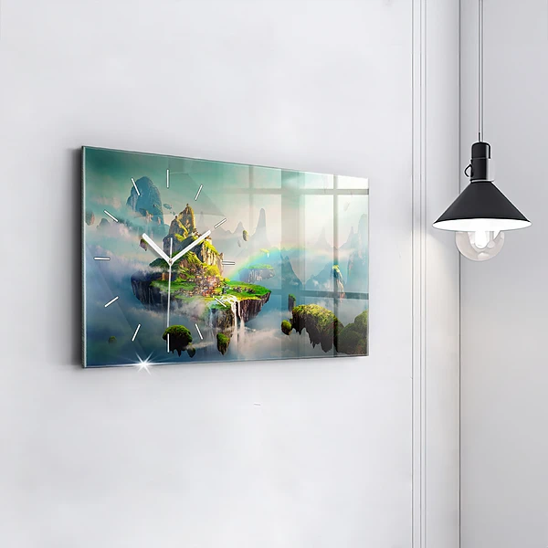 Horizontale Uhr mit motiv Chinesische Fantasieszenen