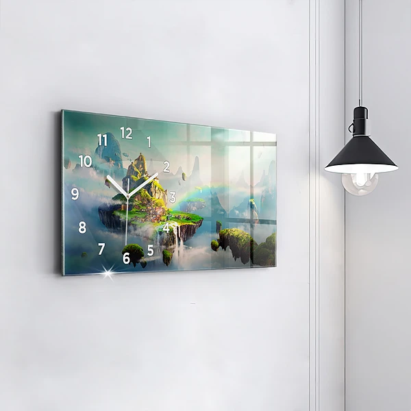 Horizontale Uhr mit motiv Chinesische Fantasieszenen