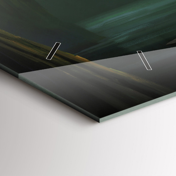 Horizontale Uhr mit motiv Mensch und Ungeheuer im Sumpf