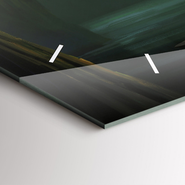 Horizontale Uhr mit motiv Mensch und Ungeheuer im Sumpf