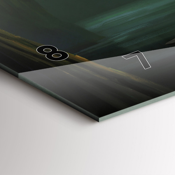 Horizontale Uhr mit motiv Mensch und Ungeheuer im Sumpf