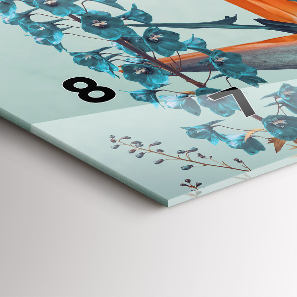 Horizontale Uhr Frau mit Blumen