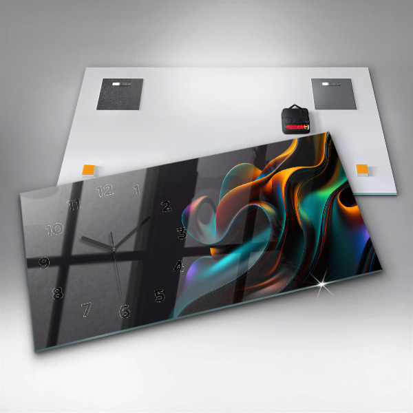 Horizontale Uhr Futuristische Welle