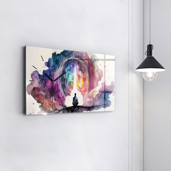 Horizontale Uhr mit motiv Lebensstil Meditation