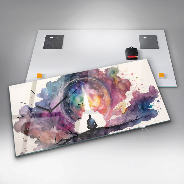 Horizontale Uhr mit motiv Lebensstil Meditation