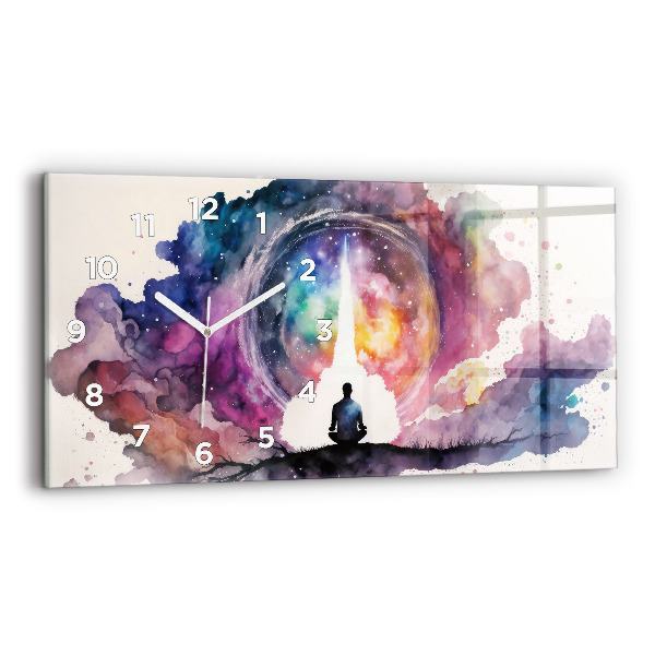 Horizontale Uhr mit motiv Lebensstil Meditation