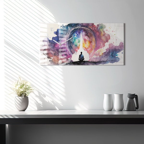 Horizontale Uhr mit motiv Lebensstil Meditation