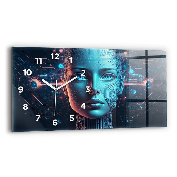 Horizontale Uhr mit motiv Künstliche Intelligenz