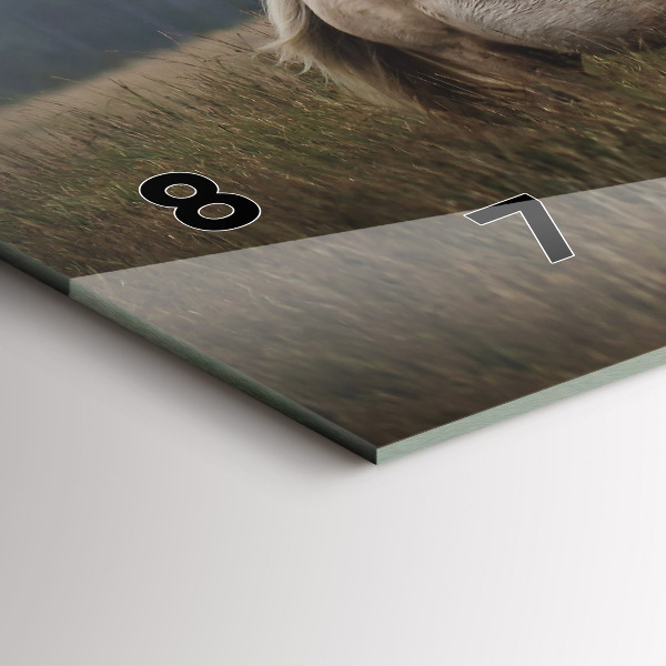 Horizontale Uhr Pferde im Galopp