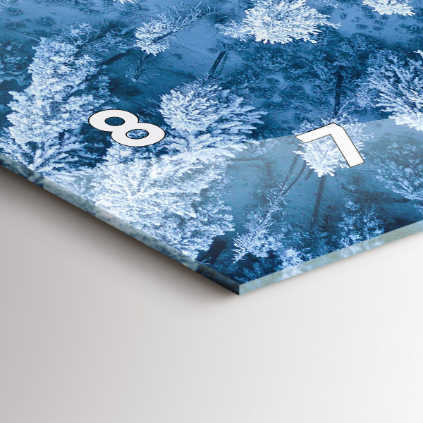 Horizontale Uhr mit motiv Wald aus der Vogelperspektive Drohne