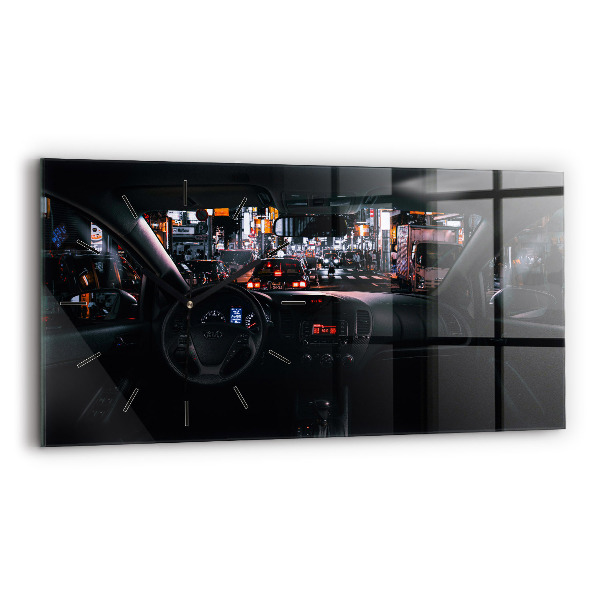 Horizontale Uhr mit motiv Auto in Tokio