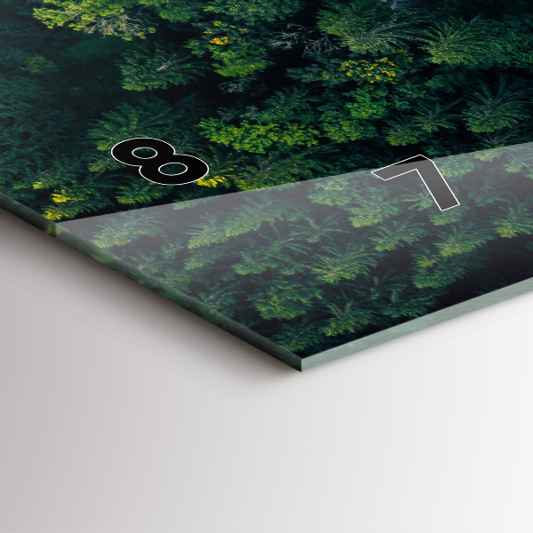 Horizontale Uhr Wald aus der Vogelperspektive