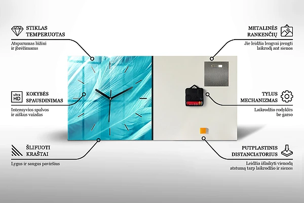 Horizontale Uhr Barcelona Blick auf den Montjuic