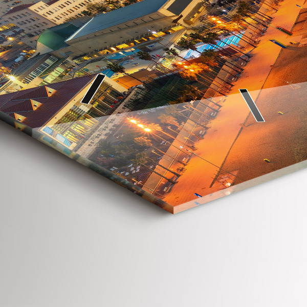 Horizontale Uhr mit motiv Strand von Barcelona