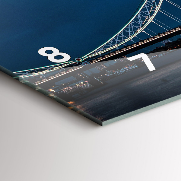 Horizontale Uhr mit motiv Tower Bridge London bei Nacht