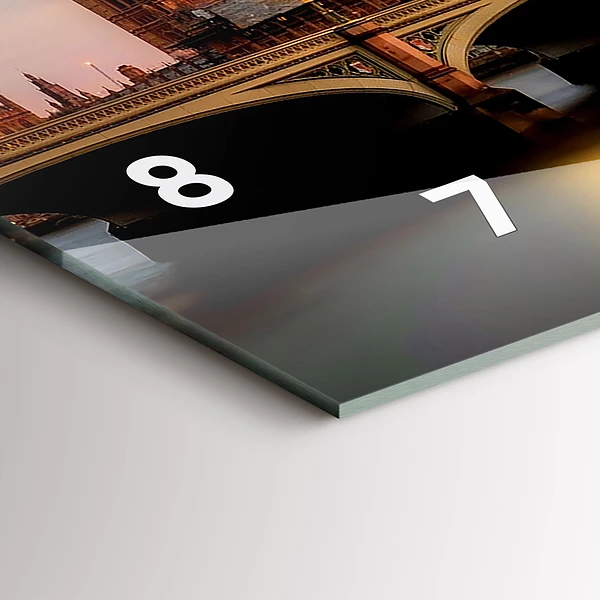 Horizontale Uhr Big Ben Londoner Skyline