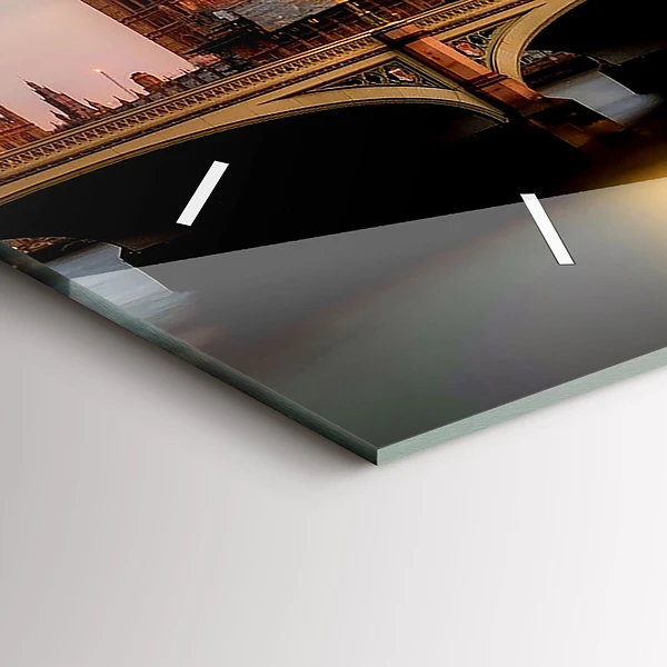 Horizontale Uhr Big Ben Londoner Skyline