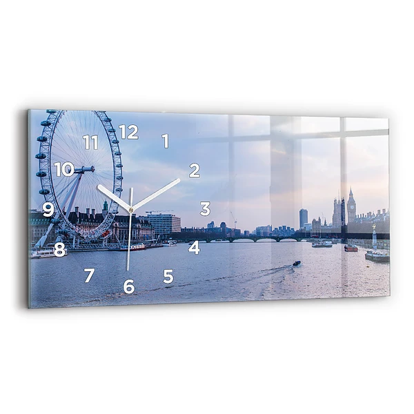 Horizontale Uhr London Eye-Panorama