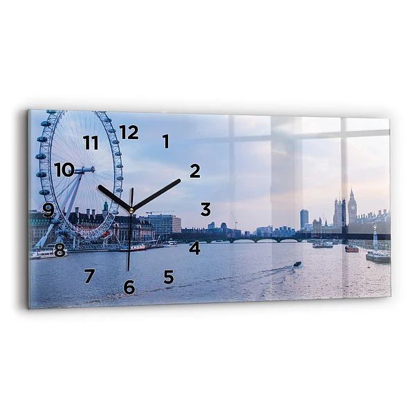 Horizontale Uhr London Eye-Panorama