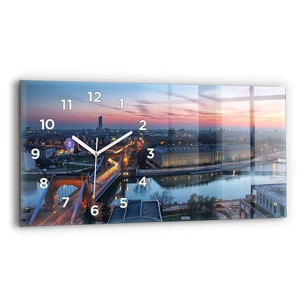 Horizontale Uhr Wrocław aus einer Drohne