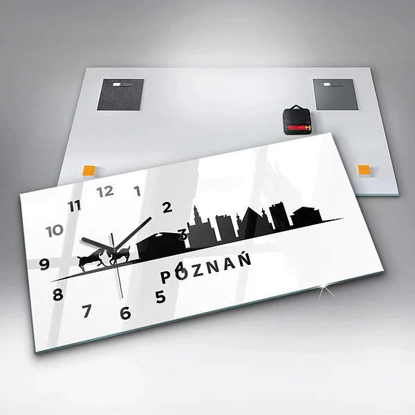Horizontale Uhr Grafik der Skyline von Poznan
