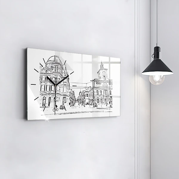 Horizontale Uhr Illustration der Stadt Poznan