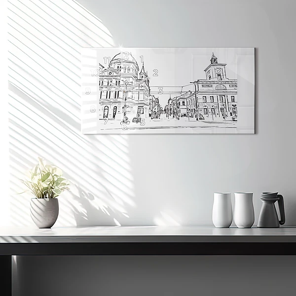Horizontale Uhr Illustration der Stadt Poznan