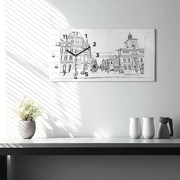 Horizontale Uhr Illustration der Stadt Poznan