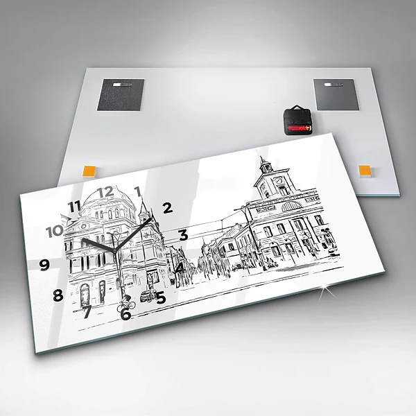 Horizontale Uhr Illustration der Stadt Poznan