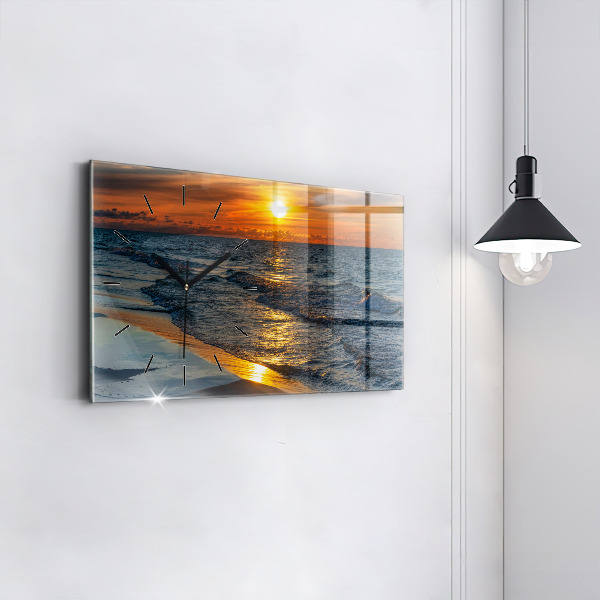 Horizontale Uhr mit motiv Władysławowo Ostsee