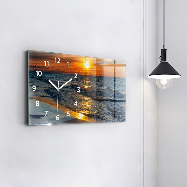 Horizontale Uhr mit motiv Władysławowo Ostsee