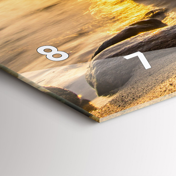 Horizontale Uhr Sonnenaufgang an der Ostsee