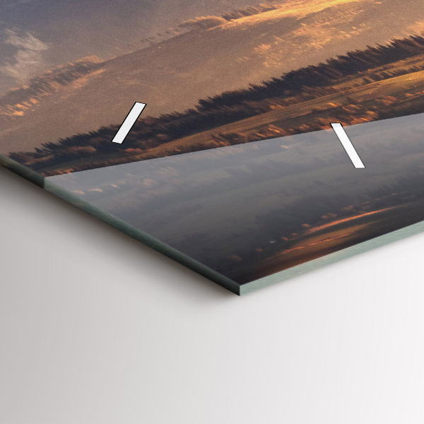 Horizontale Uhr mit motiv Tatra-Gebirge im Winterpanorama