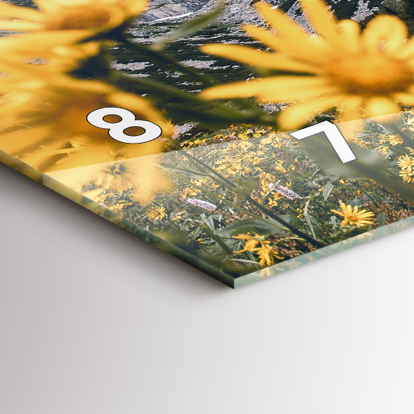 Horizontale Uhr Blumenwiese in den Bergen