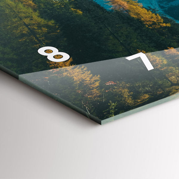 Horizontale Uhr mit motiv Berg und Fluss in Polen