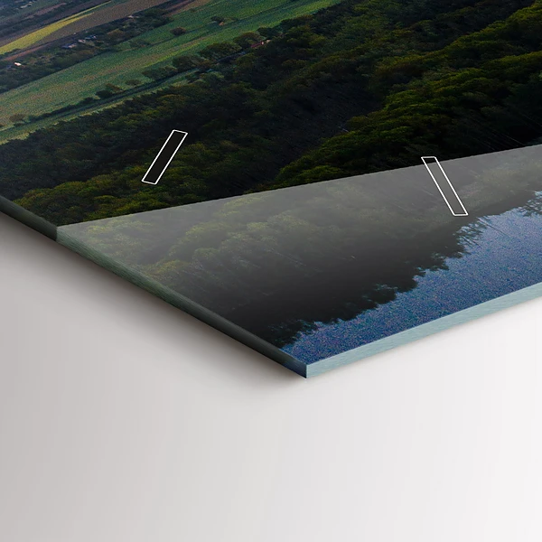Horizontale Uhr See aus der Vogelperspektive