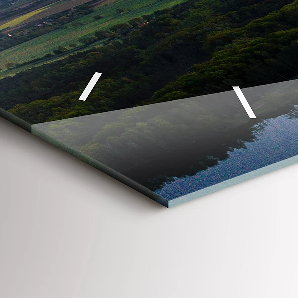 Horizontale Uhr See aus der Vogelperspektive