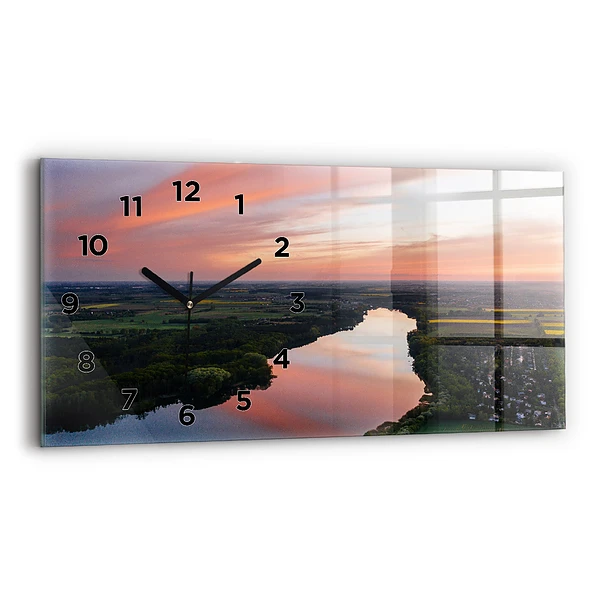 Horizontale Uhr See aus der Vogelperspektive